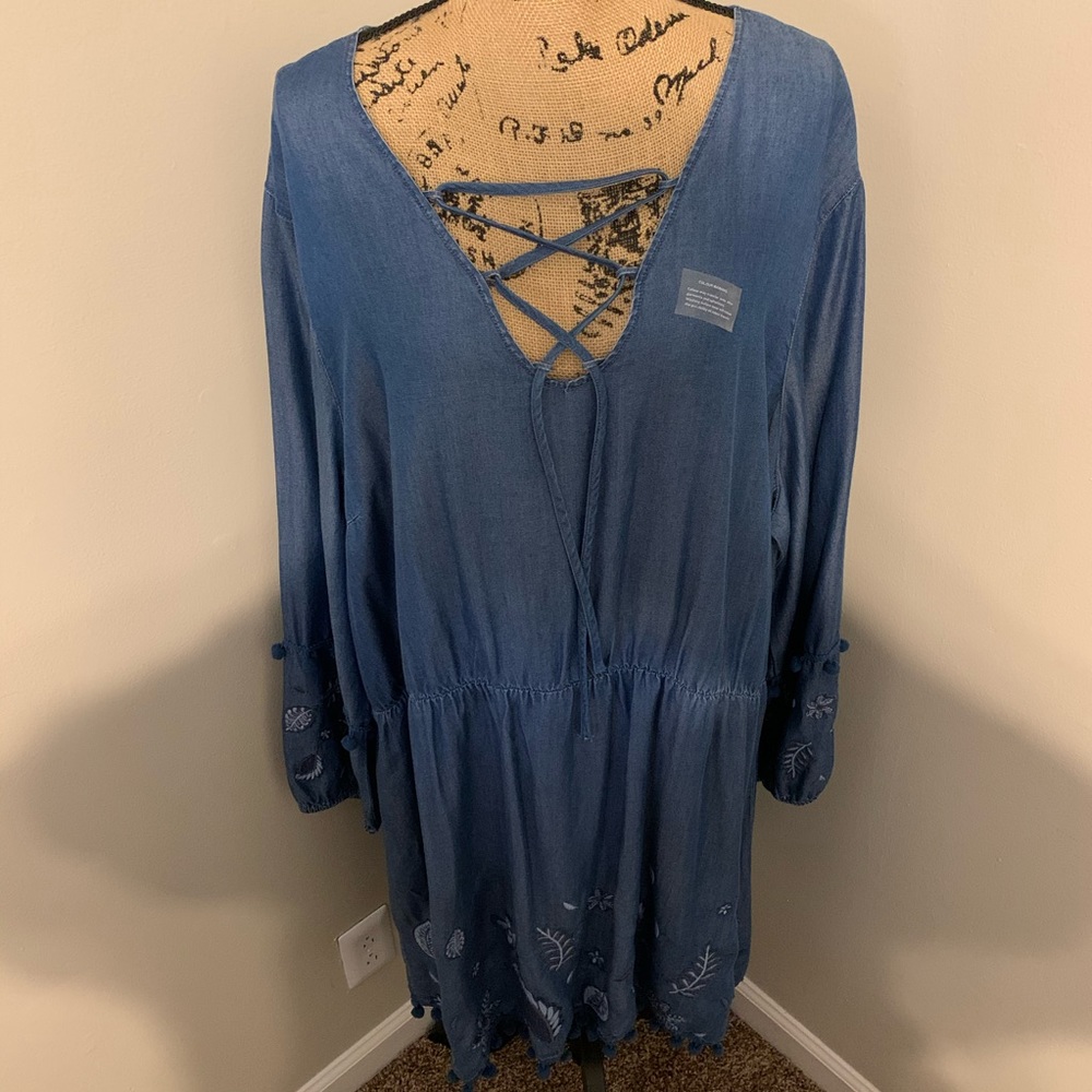 NWT Simply Be Denim Dress